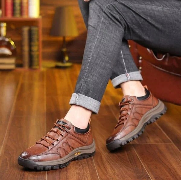 Faissoil - Bota De Caminhada Em Couro Impermeável