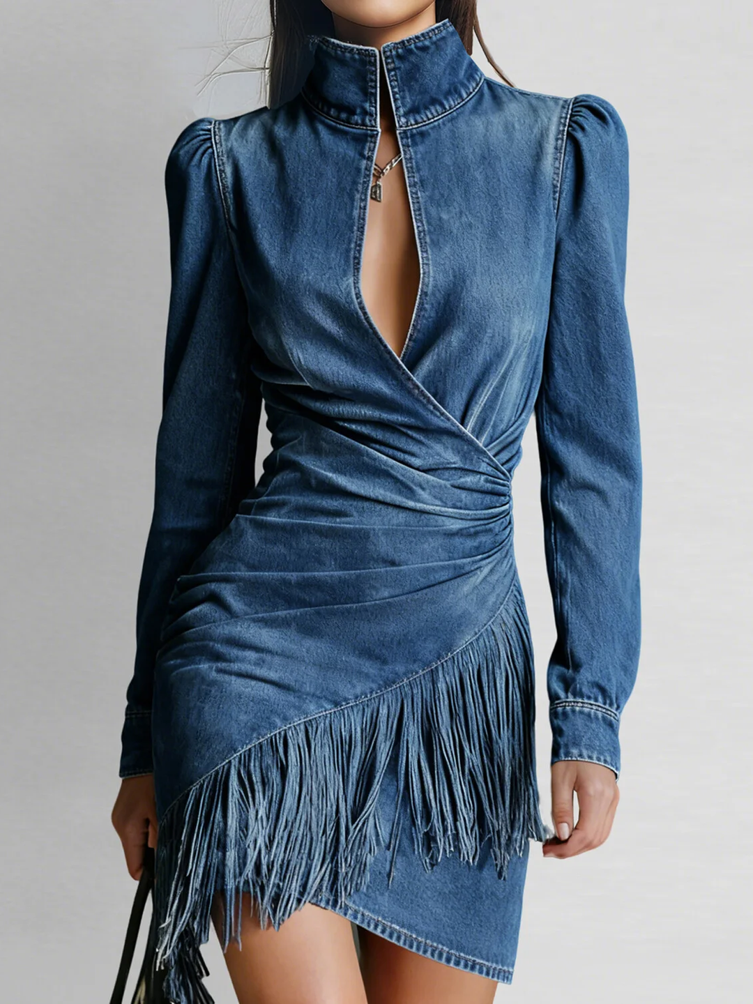 Maliana - Mini Vestido Em Ganga