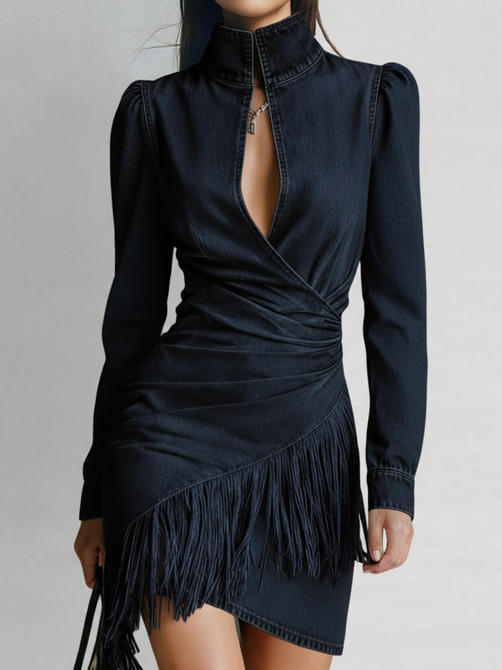 Maliana - Mini Vestido Em Ganga