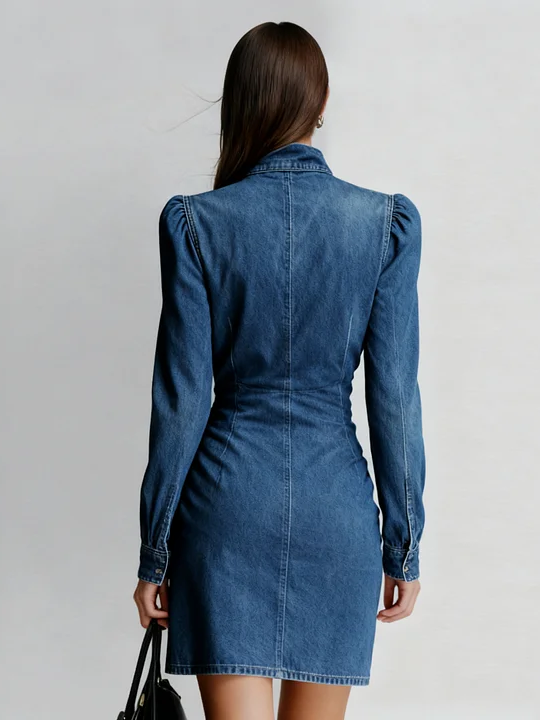 Maliana - Mini Vestido Em Ganga