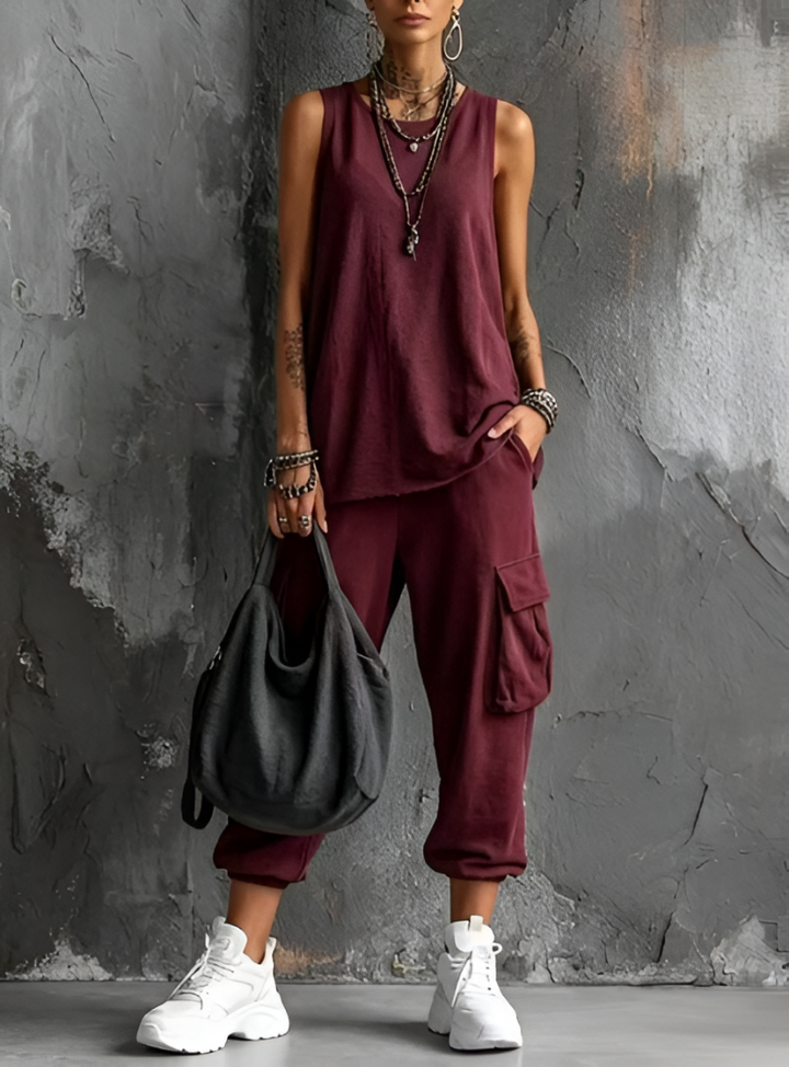 Ashlea - Sem Mangas Carga Lounge  Conjunto