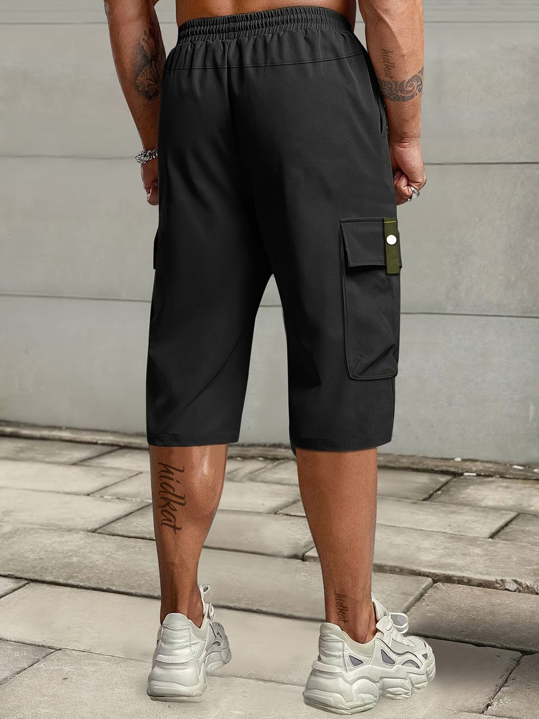Burkus -  Calções Cargo Casuais Com Vários Bolsos