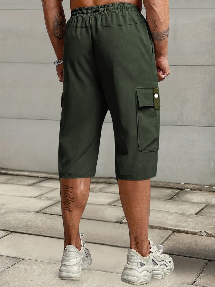 Burkus -  Calções Cargo Casuais Com Vários Bolsos