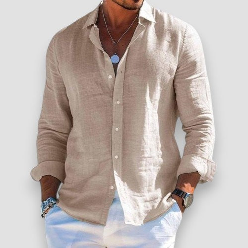 Edmur - Camisa De Verão Elegante De Manga Comprida