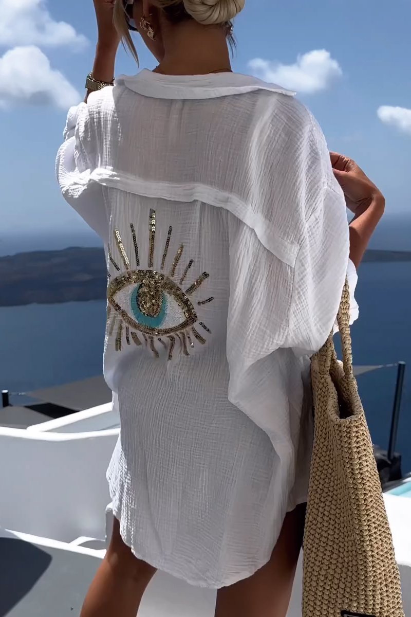 Eliza - Camisa de Algodão Oversized Hórus