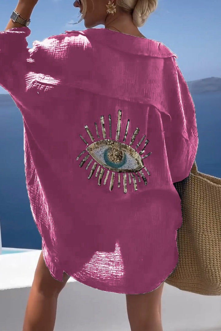 Eliza - Camisa de Algodão Oversized Hórus