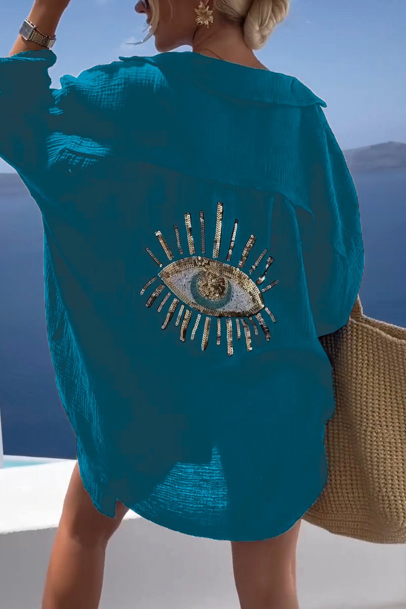 Eliza - Camisa de Algodão Oversized Hórus
