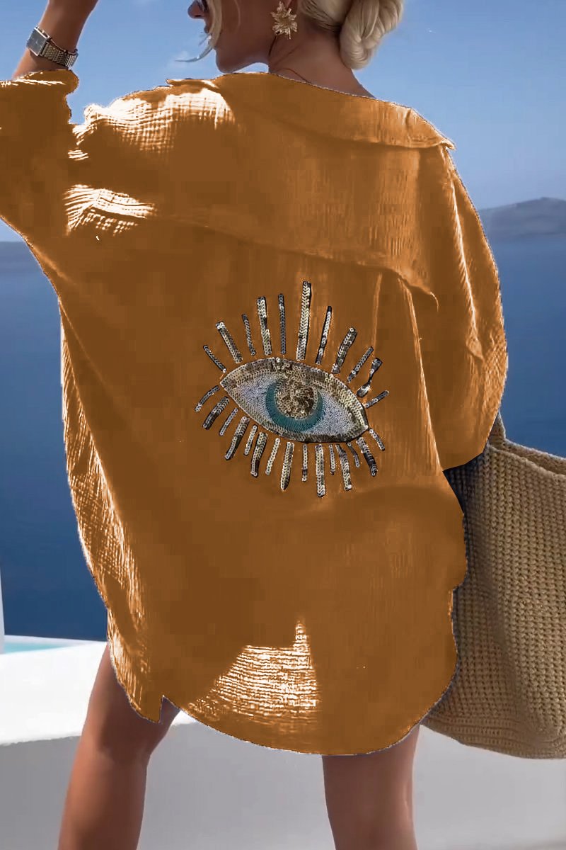 Eliza - Camisa de Algodão Oversized Hórus