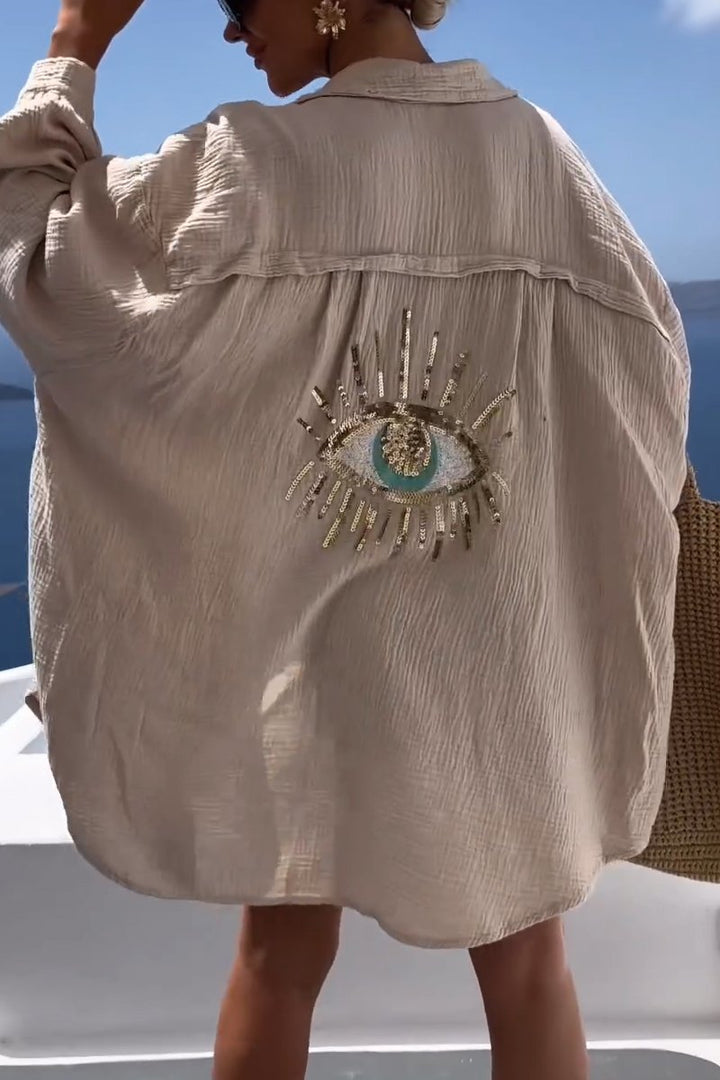Eliza - Camisa de Algodão Oversized Hórus