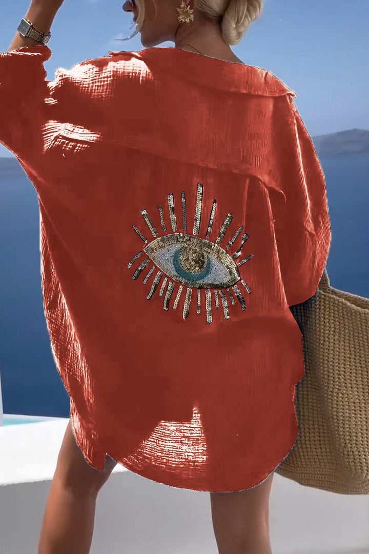 Eliza - Camisa de Algodão Oversized Hórus