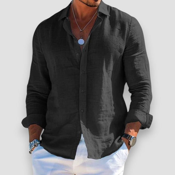 Edmur - Camisa De Verão Elegante De Manga Comprida
