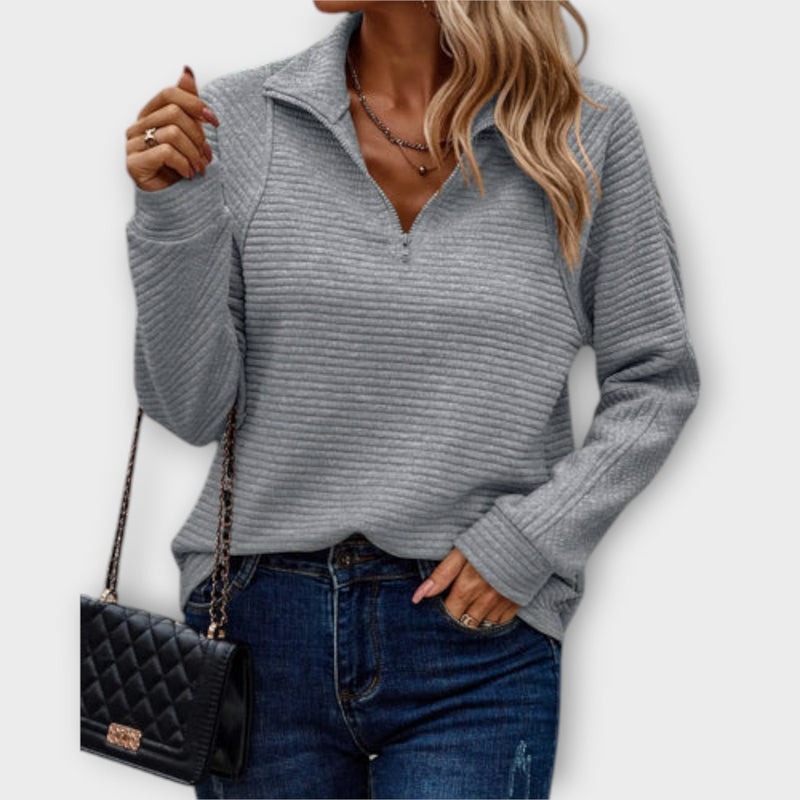Romena - Camisola Com Gola e Fecho