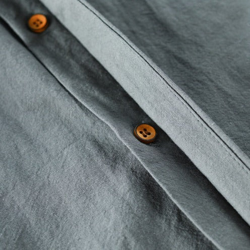 Hrvoje - Camisa Elegante Com Gola Mandarim