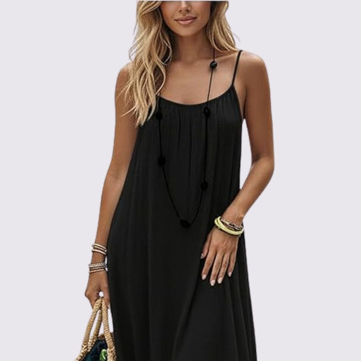 Diandra - Vestido Maxi Elegante Com Costas Descobertas