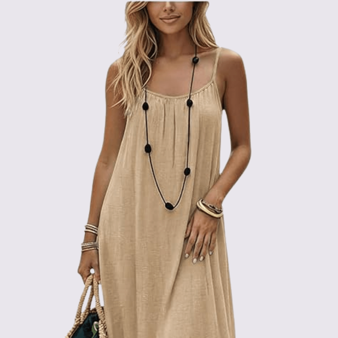Diandra - Vestido Maxi Elegante Com Costas Descobertas
