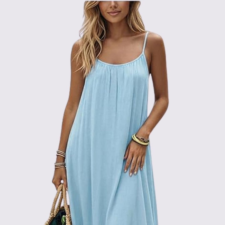 Diandra - Vestido Maxi Elegante Com Costas Descobertas