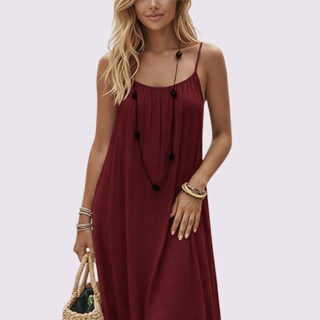 Diandra - Vestido Maxi Elegante Com Costas Descobertas