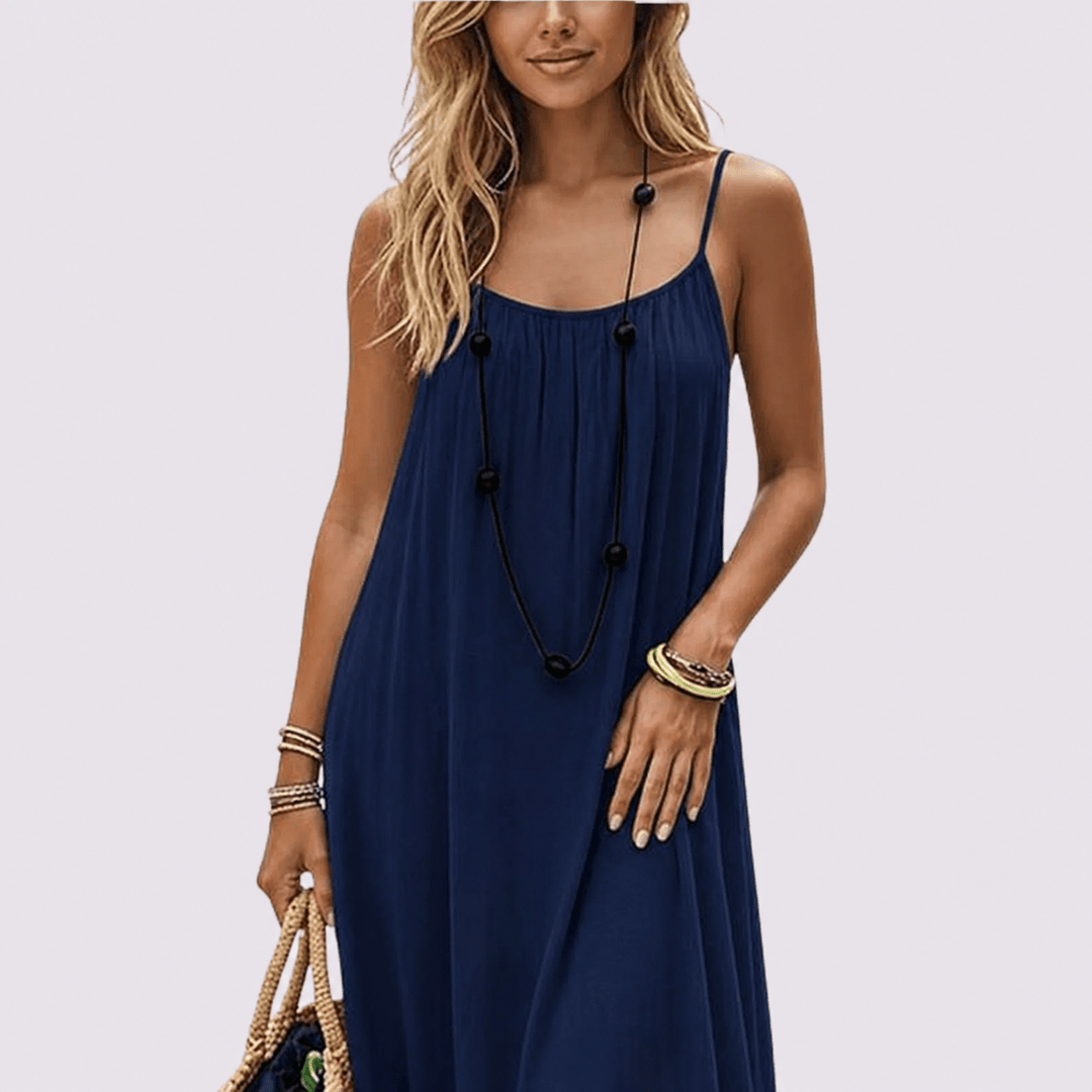 Diandra - Vestido Maxi Elegante Com Costas Descobertas