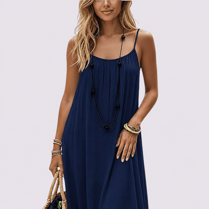 Diandra - Vestido Maxi Elegante Com Costas Descobertas