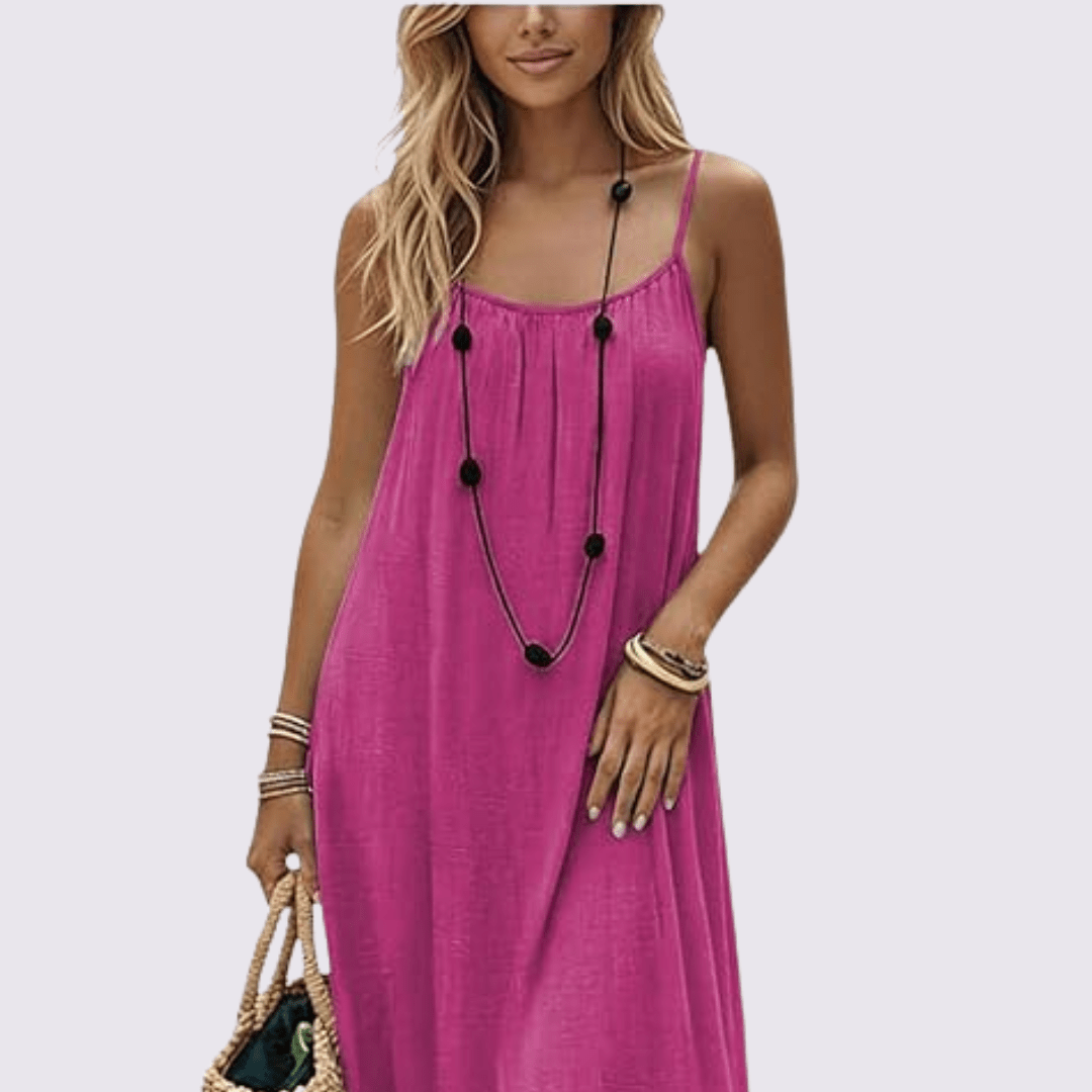 Diandra - Vestido Maxi Elegante Com Costas Descobertas