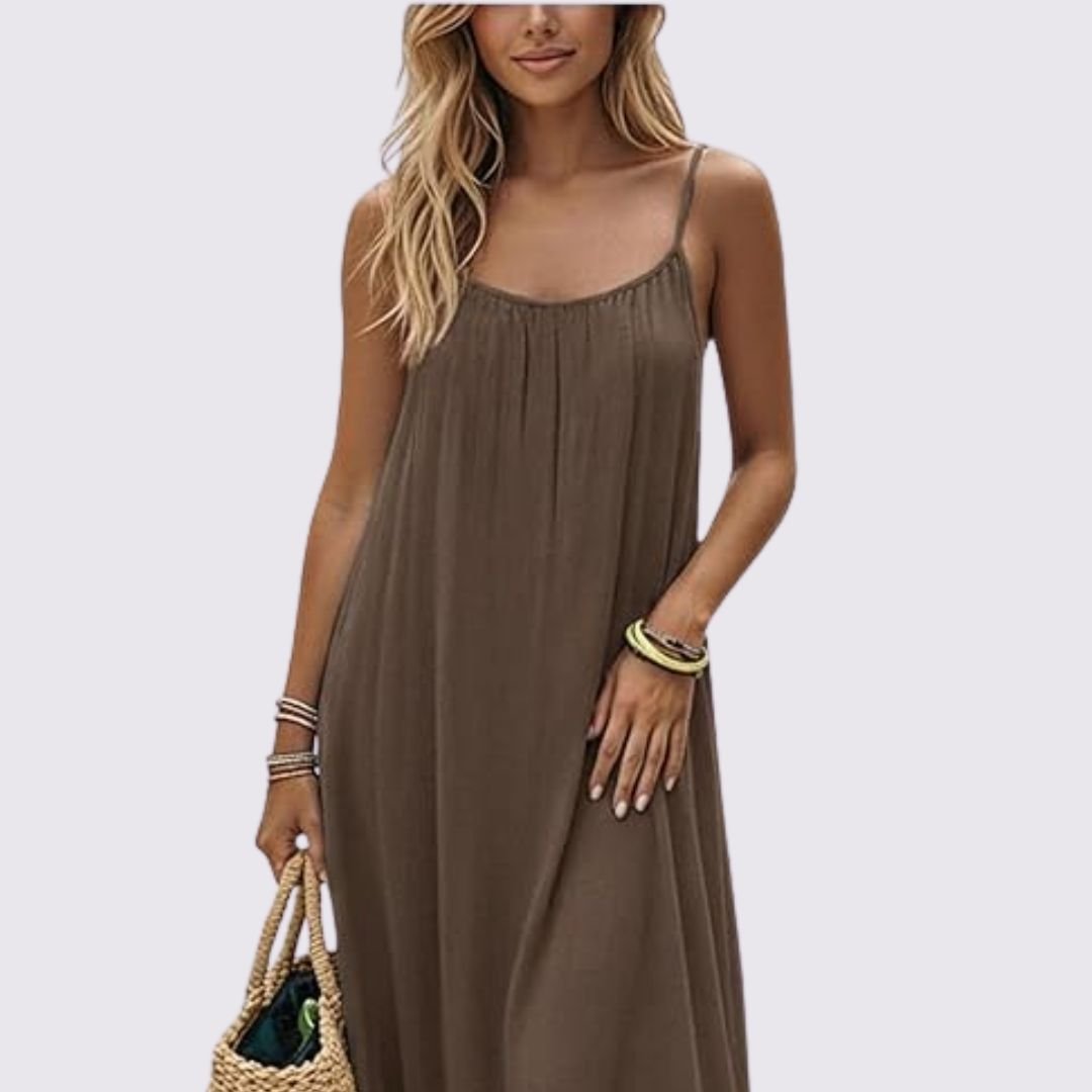 Diandra - Vestido Maxi Elegante Com Costas Descobertas