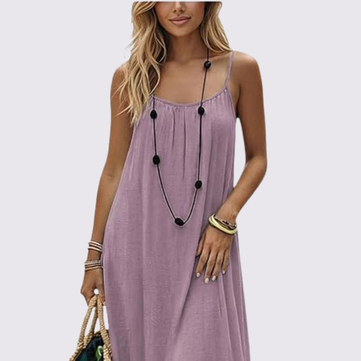 Diandra - Vestido Maxi Elegante Com Costas Descobertas