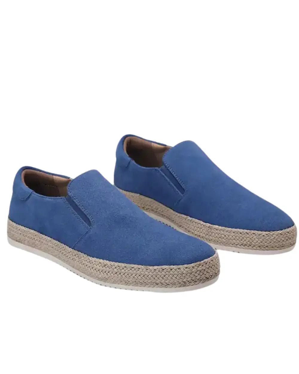 Hanya - Sapatos Slip on em Camurça Com Sola de Alpargata