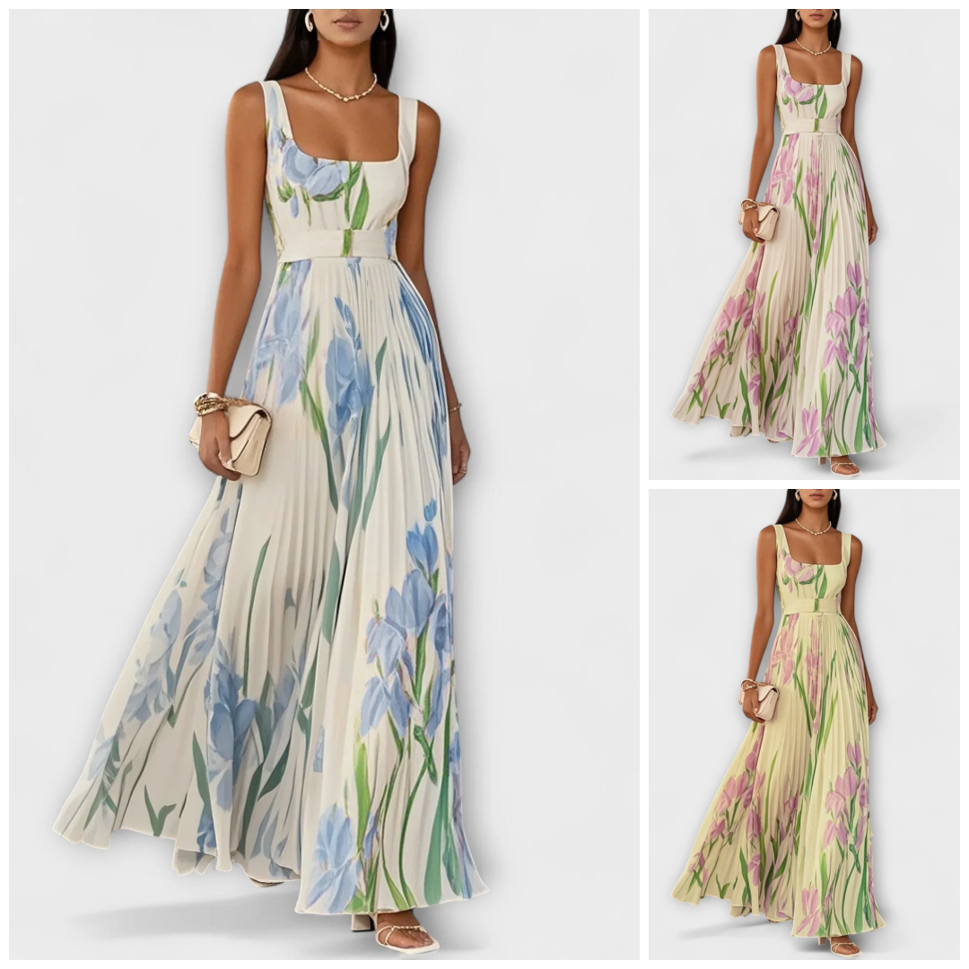 Tressa - Vestido Floral sem  Mangas Cheio De Estilo