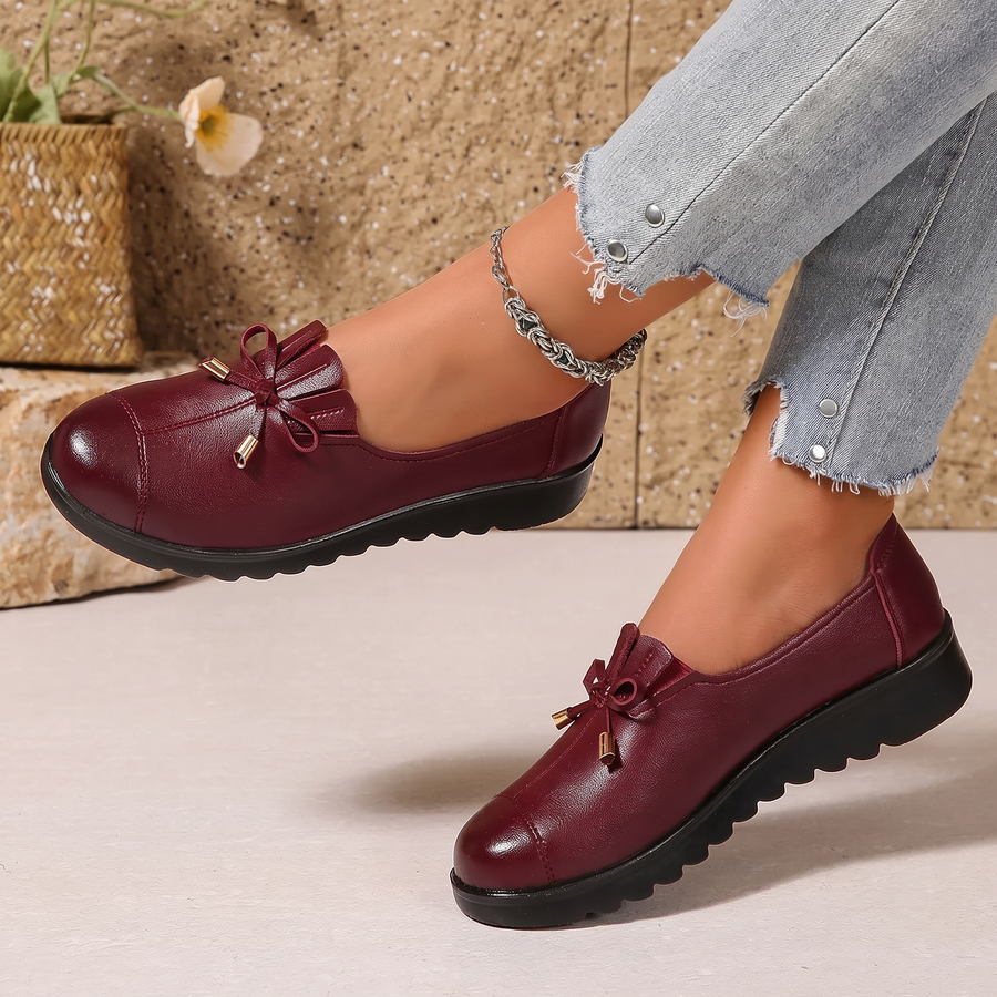 Chelina - Mocassins Com Sola Em Cunha Grossa