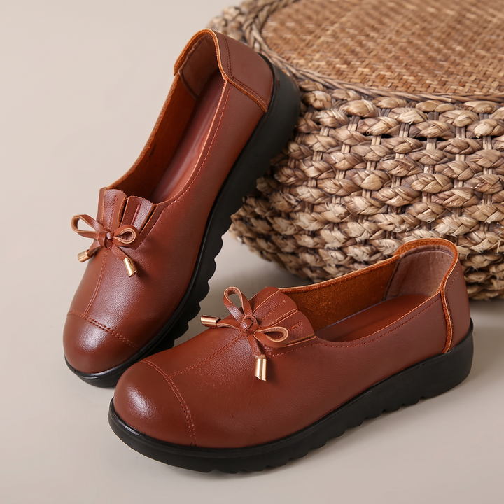 Chelina - Mocassins Com Sola Em Cunha Grossa