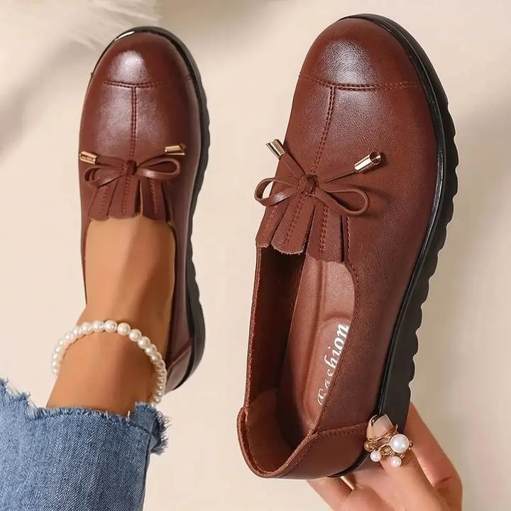 Chelina - Mocassins Com Sola Em Cunha Grossa