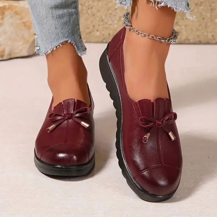 Chelina - Mocassins Com Sola Em Cunha Grossa