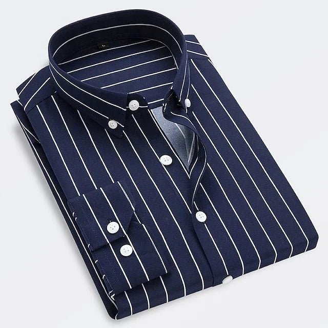 Jeroen - Camisa De Verão Listrada e Respirável