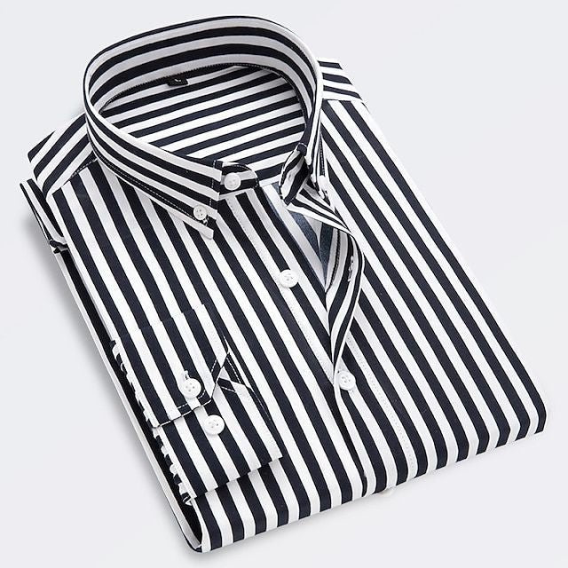 Jeroen - Camisa De Verão Listrada e Respirável