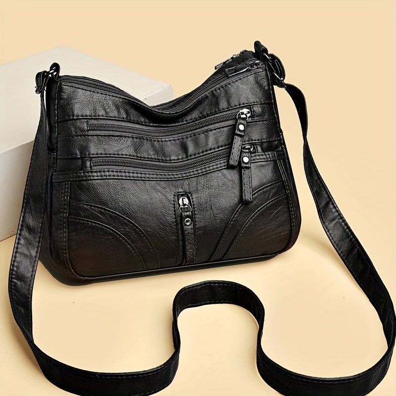 Brendiena - Mala Casual Vintage em Pele