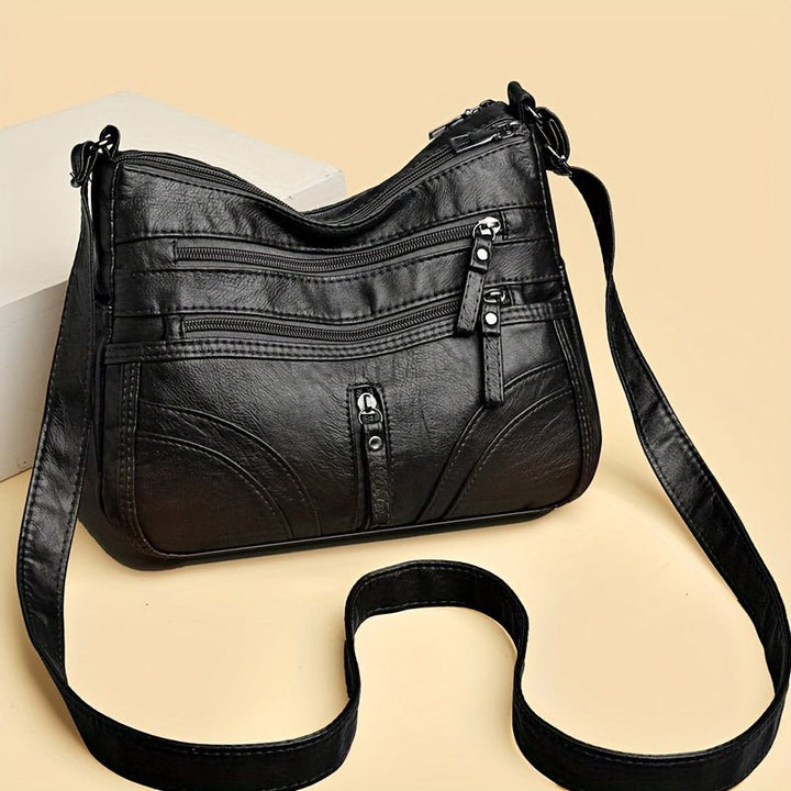 Brendiena - Mala Casual Vintage em Pele