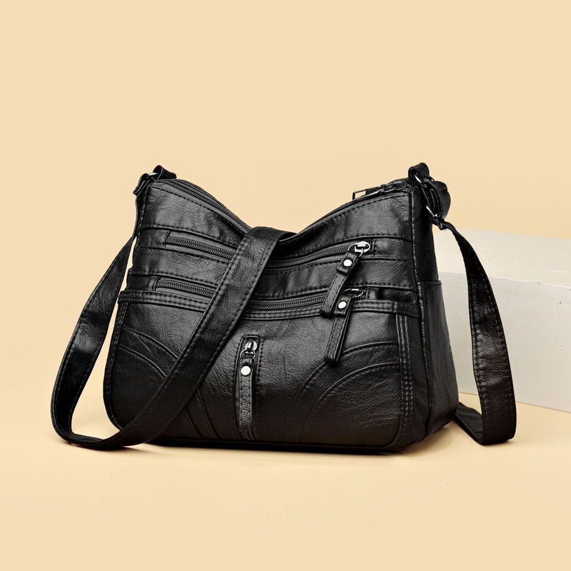 Brendiena - Mala Casual Vintage em Pele