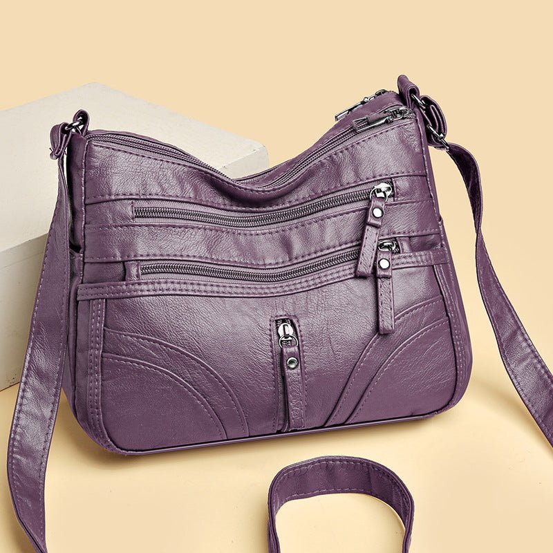 Brendiena - Mala Casual Vintage em Pele