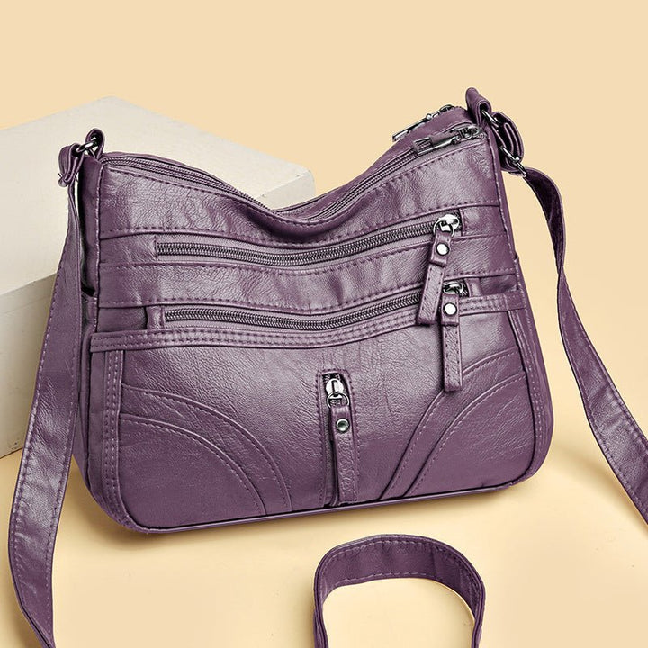 Brendiena - Mala Casual Vintage em Pele