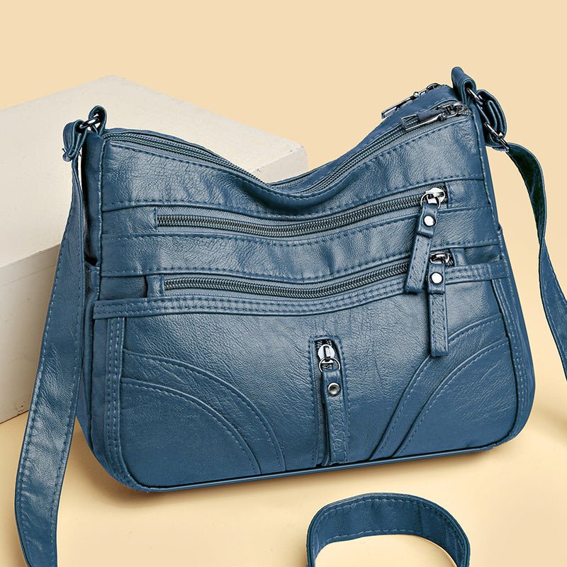 Brendiena - Mala Casual Vintage em Pele