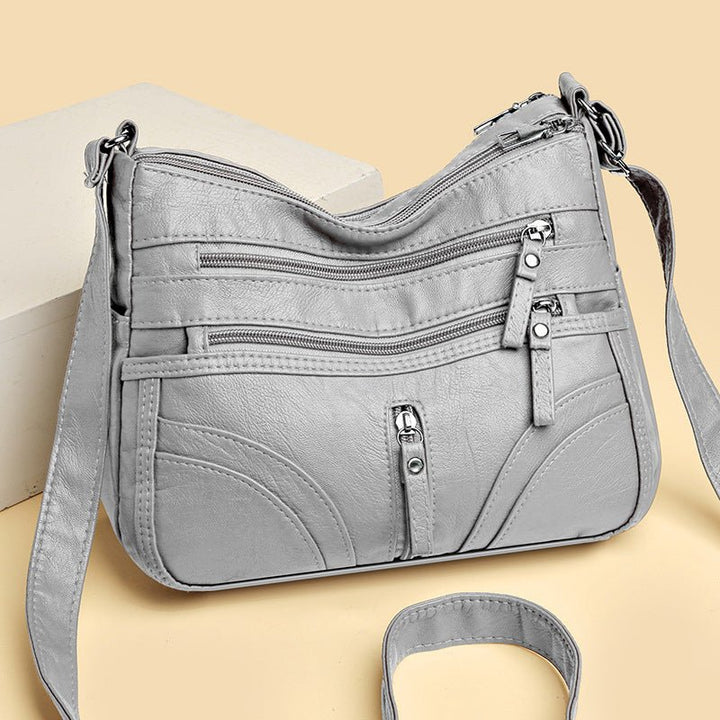 Brendiena - Mala Casual Vintage em Pele