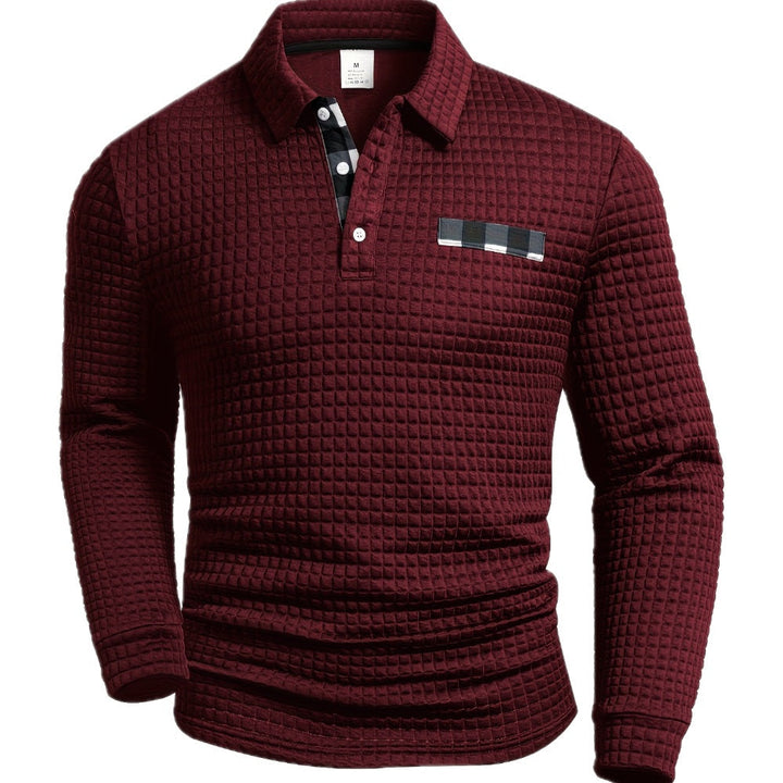Dekan - Polos de Manga Comprida Com Textura Waffle