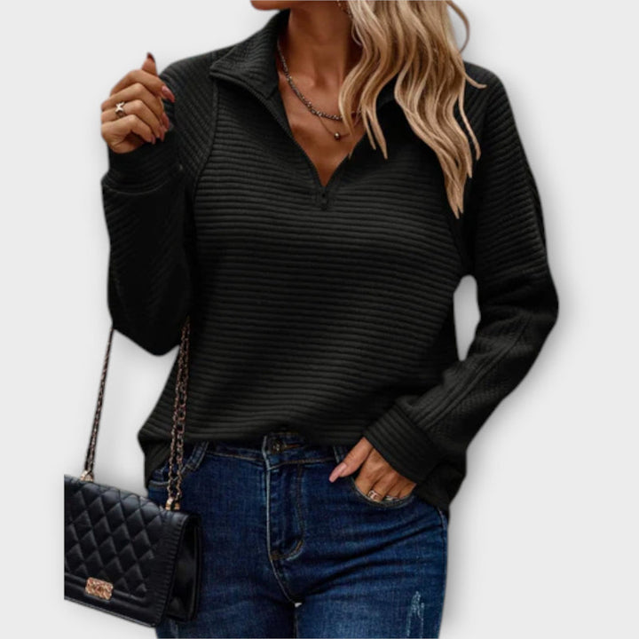 Romena - Camisola Com Gola e Fecho