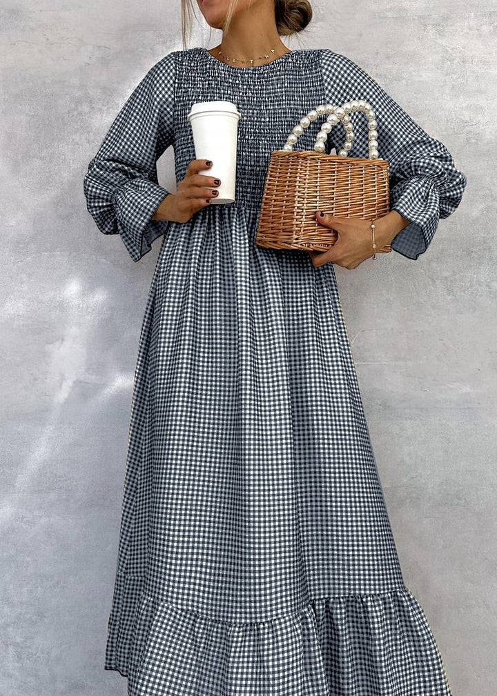 Helenee - Vestido Maxi Adrez Com Decote Redondo