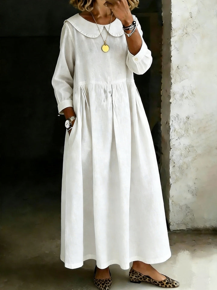 Dasol - Vestido De Ganga De Manga Comprida