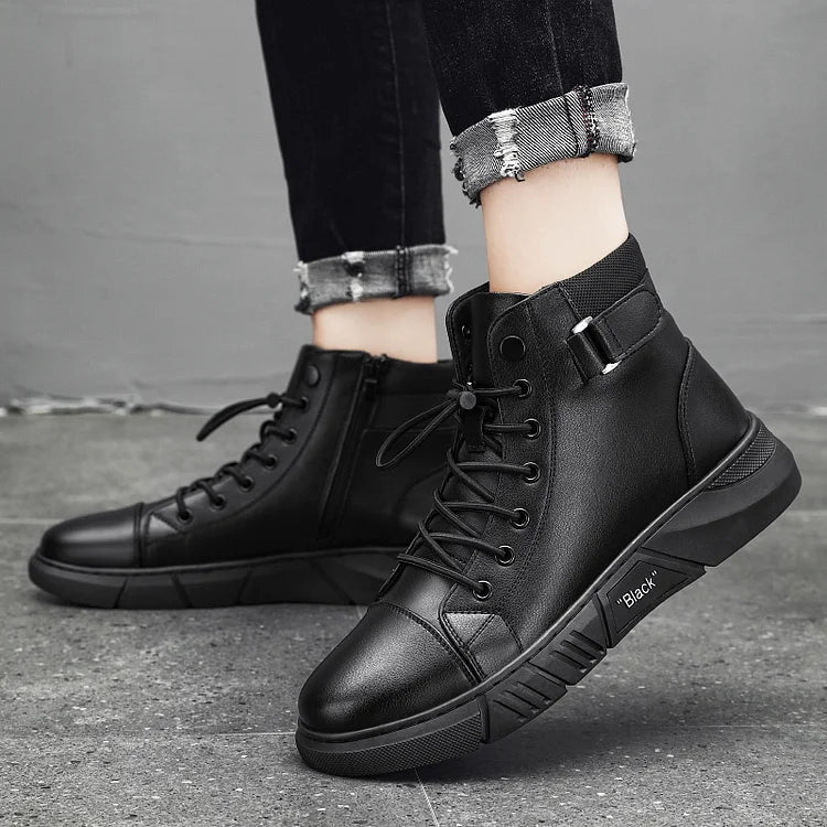 Quentin - Bota de Couro com Atacadores