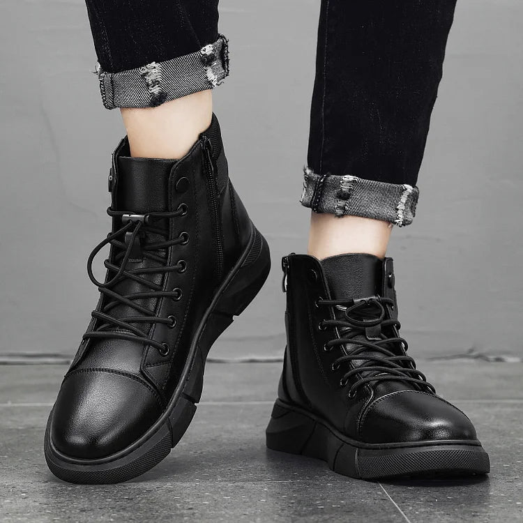 Quentin - Bota de Couro com Atacadores