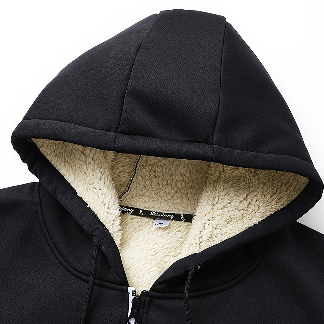 Jamshid - Camisola Com Capuz Manga Comprida E Fecho De Correr