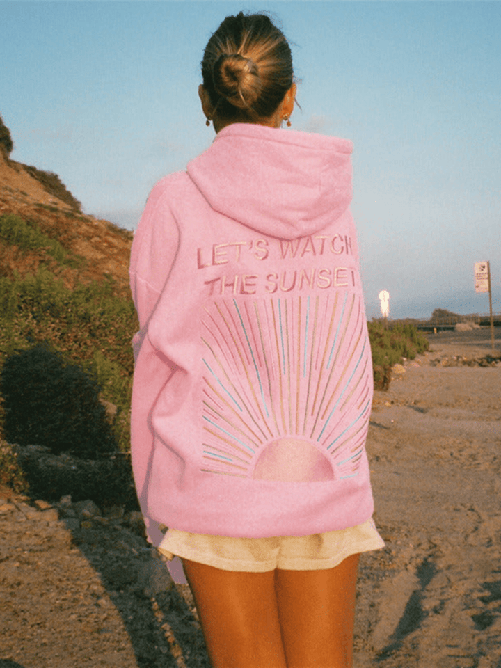 Norvile - Moletom Com Capuz Pôr Do Sol na Moda