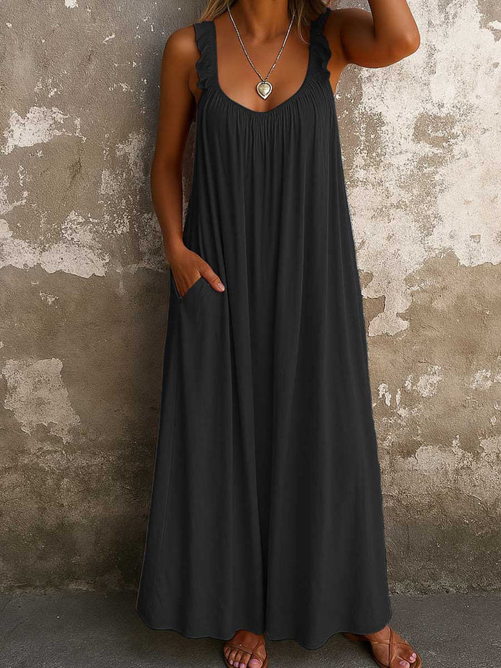 Nadjaa - Vestido Maxi Leve E Esvoaçante